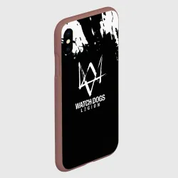 Чехол для iPhone XS Max матовый Watch dogs краски - фото 2