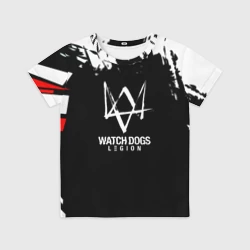 Детская футболка 3D Watch dogs краски