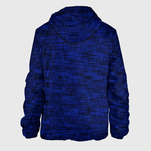 Мужская куртка 3D с принтом Тёмно-синий текстура, вид сзади #1