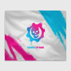 Плед 3D Gears of War neon gradient style
