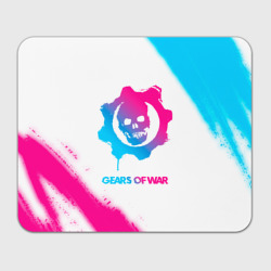 Прямоугольный коврик для мышки Gears of War neon gradient style