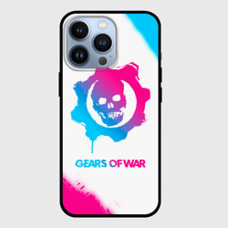 Чехол для iPhone 13 Pro Gears of War neon gradient style