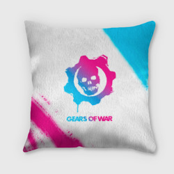 Подушка 3D Gears of War neon gradient style