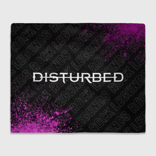 Плед 3D Disturbed rock legends по-горизонтали, цвет 3D (велсофт)