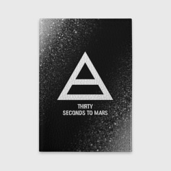 Обложка для автодокументов Thirty Seconds to Mars glitch на темном фоне