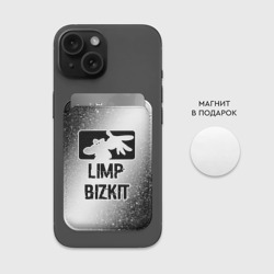 Картхолдер Magsafe магнитный Limp Bizkit glitch на светлом фоне - фото 2