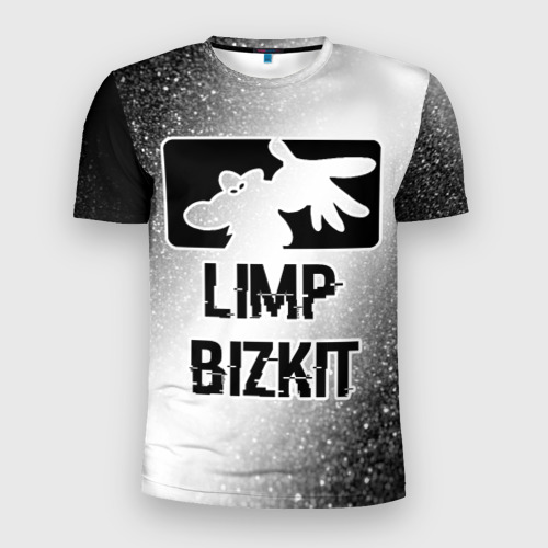 Мужская футболка 3D Slim Limp Bizkit glitch на светлом фоне, цвет 3D печать