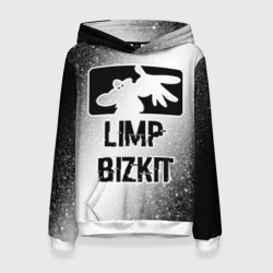 Женская толстовка 3D Limp Bizkit glitch на светлом фоне