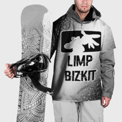 Накидка на куртку 3D Limp Bizkit glitch на светлом фоне