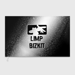 Флаг 3D Limp Bizkit glitch на светлом фоне