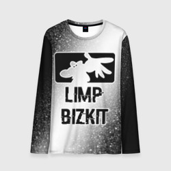 Мужской лонгслив 3D Limp Bizkit glitch на светлом фоне