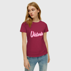 Женская футболка хлопок Виктория в стиле Барби - фото 2