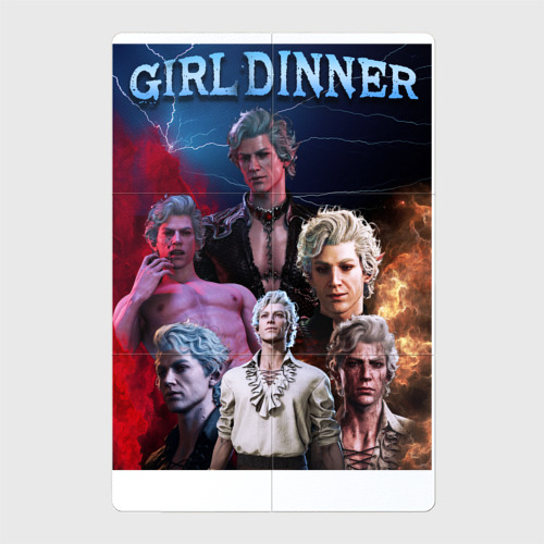 Магнитный плакат 2Х3 Astarion Girl Dinner