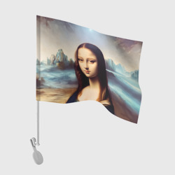 Флаг для автомобиля Ai art- азиатская Мона Лиза