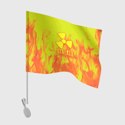 Флаг для автомобиля Stalker yellow flame