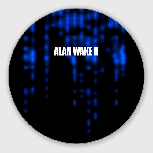 Круглый коврик для мышки Alan Wake 2