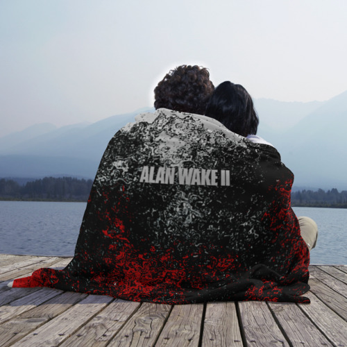 Плед 3D Alan Wake 2 кровь , цвет 3D (велсофт) - фото 3