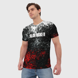 Мужская футболка 3D Alan Wake 2 кровь  - фото 2