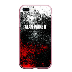 Чехол для iPhone 7Plus/8 Plus матовый Alan Wake 2 кровь 