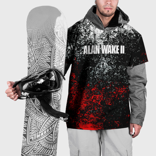 Накидка на куртку 3D Alan Wake 2 кровь , цвет 3D печать