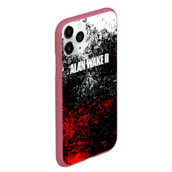 Чехол для iPhone 11 Pro Max матовый Alan Wake 2 кровь  - фото 2