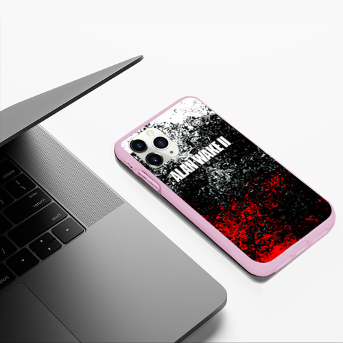 Чехол для iPhone 11 Pro Max матовый Alan Wake 2 кровь , цвет розовый - фото 5