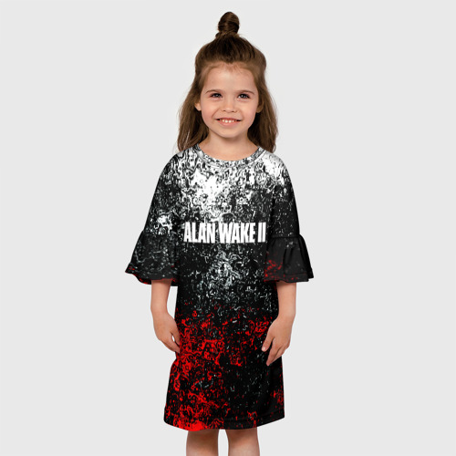 Детское платье 3D Alan Wake 2 кровь , цвет 3D печать - фото 4