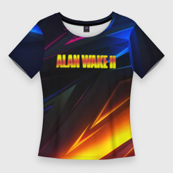 Женская футболка 3D Slim Alan Wake stripes