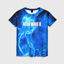 Женская футболка 3D Alan Wake 2 flame 