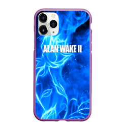 Чехол для iPhone 11 Pro Max матовый Alan Wake 2 flame 