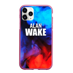 Чехол для iPhone 11 Pro Max матовый Alan Wake неоновый дым