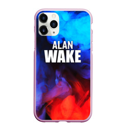 Чехол для iPhone 11 Pro Max матовый Alan Wake неоновый дым