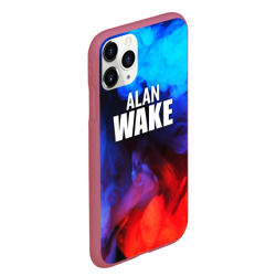 Чехол для iPhone 11 Pro Max матовый Alan Wake неоновый дым - фото 2