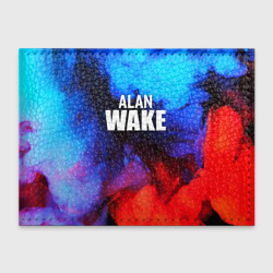 Обложка для студенческого билета Alan Wake неоновый дым