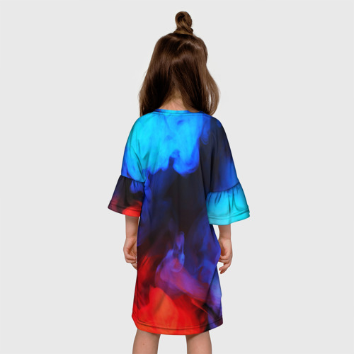 Детское платье 3D Alan Wake неоновый дым, цвет 3D печать - фото 5