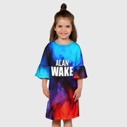 Детское платье 3D Alan Wake неоновый дым - фото 2