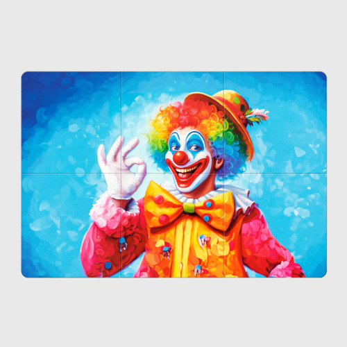 Магнитный плакат 3Х2 Нейросеть - картина с клоуном