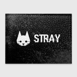 Обложка для студенческого билета Stray glitch на темном фоне по-горизонтали