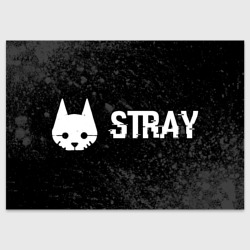 Поздравительная открытка Stray glitch на темном фоне по-горизонтали