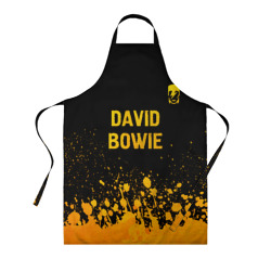 Фартук 3D David Bowie - gold gradient посередине