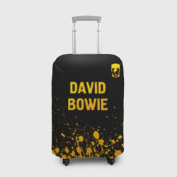 Чехол для чемодана 3D David Bowie - gold gradient посередине