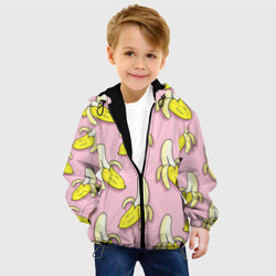 Детская куртка 3D Бананы на розовом фоне - фото 2