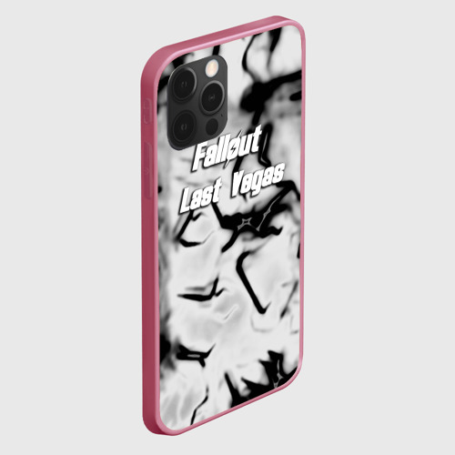 Чехол для iPhone 12 Pro с принтом Fallout краски черные, вид сбоку #3