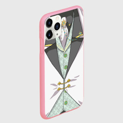 Чехол для iPhone 11 Pro Max матовый Белый мультяшный фрак с шейным платком - фото 2
