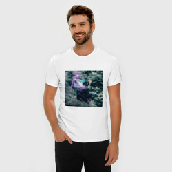Мужская футболка хлопок Slim Парень в пьянящем дыму - фото 2