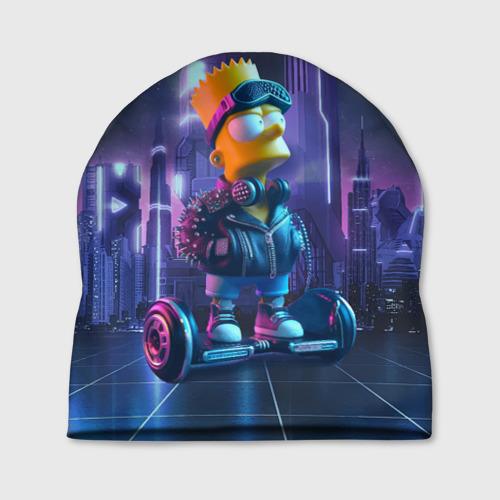 Шапка 3D Bart Simpson on a gyro scooter - ai art