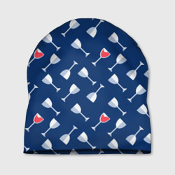 Шапка 3D Бокальчик винишка