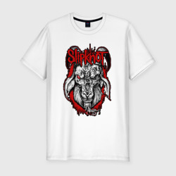 Мужская футболка хлопок Slim Slipknot - rotten goat 