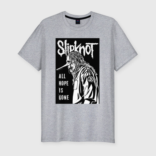 Мужская футболка хлопок Slim Slipknot - hope is gone, цвет меланж