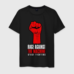Rage against the machine - fist  – Мужская футболка хлопок с принтом купить со скидкой в -20%